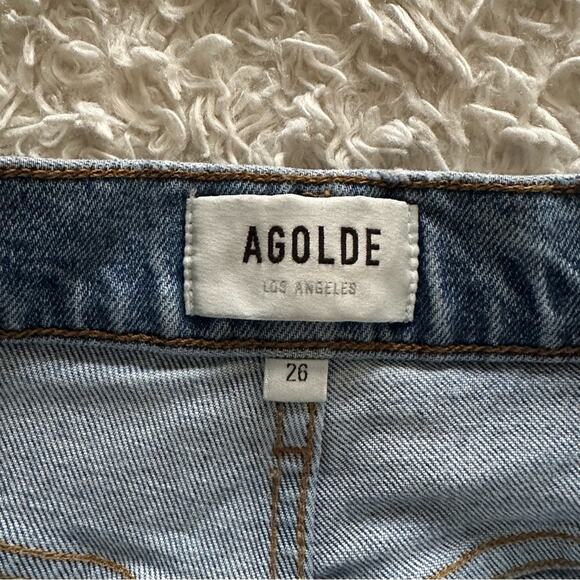 AGOLDE Riley High Rise Straight Crop Jeans in Whiplash Size 26 - Picture 7 of 10